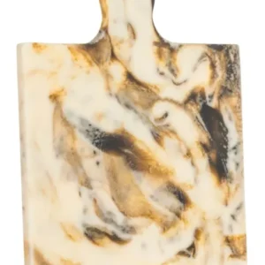 Tablett Cindy natural aus Harz - handgegossenes Deko-Tablett 20x30 cm