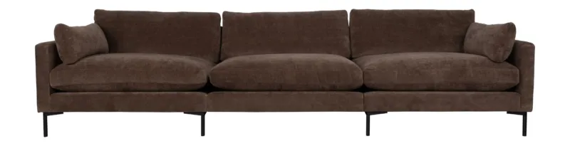 Sofa Summer 4,5-Sitzer Dark Brown mit Stoffbezug von Zuiver
