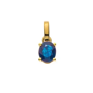 Anhänger Gelbgold 750 mit Saphir 0.44ct.