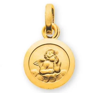 Medaille Engel Gelbgold 750 10mm