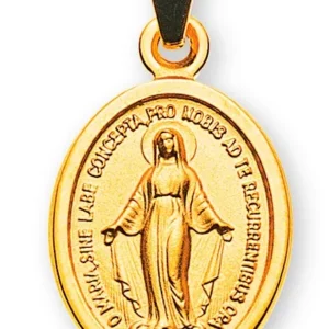 Anhänger Medaille Milagrosa Immaculata Gelbgold 750 12mm