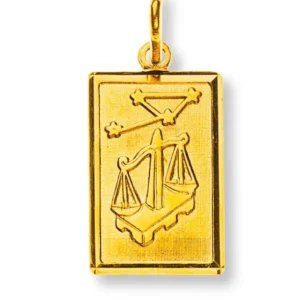 Anhänger Sternzeichen Waage Gelbgold 750