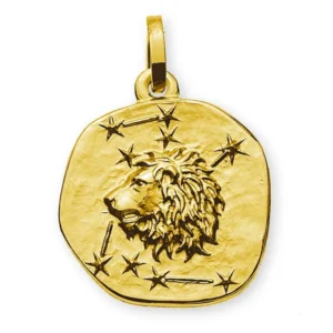 Anhänger Sternzeichen Löwe Gelbgold 750 rundlich 16mm