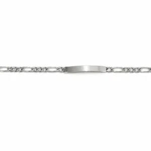 Armband Figaro ID Weissgold 750 ca. 5,5 mm 22 cm
