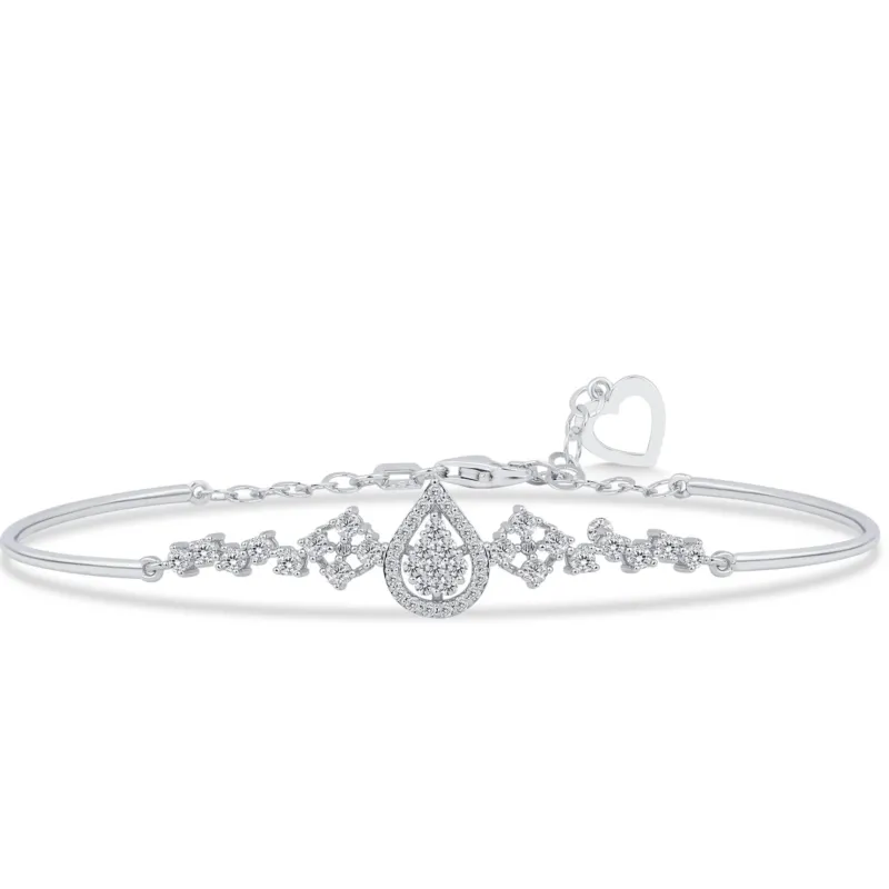 Elegantes Goldarmband mit Round-Diamanten (14K / 18K) - BL0000439