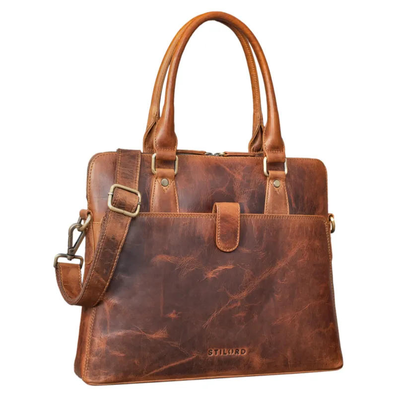 Damen Crossbody Bag Leder braun