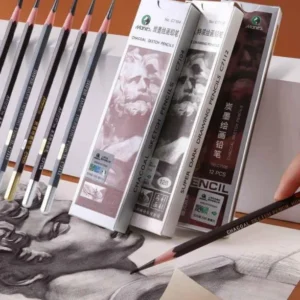 Marie's 12 Pack Charcoal Pencils Pitt Graphite Matt 12B/14B/16B