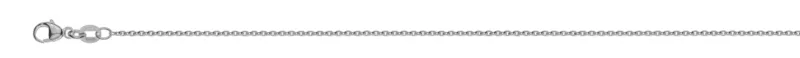 Collier Anker oval Weissgold 750 ca. 1.4mm Messerschliff