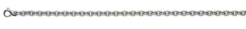 Collier Rundanker Weissgold 375, 50 cm