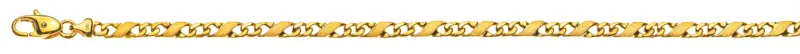 Armband satiniert poliert Gelbgold 750 ca. 4.0 mm