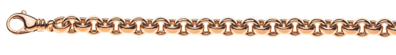 Armband Erbs Rotgold 750 Handarbeit 7.7mm 20cm