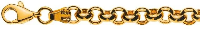 Collier Erbs Gelbgold 375 Halbmassiv 50cm ca. 5,0mm