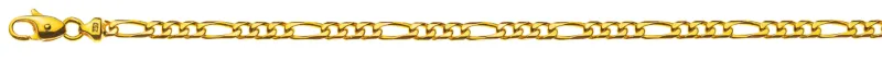 Armband Figaro Gelbgold 750 ca. 4,0 mm