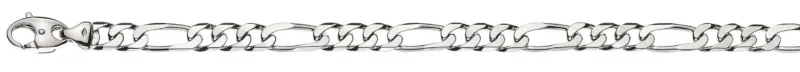 Armband Figaro Weissgold 750 ca. 6,0mm