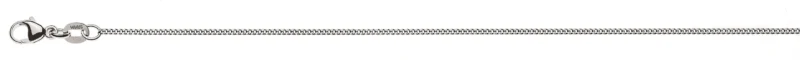 Collier Panzerkette geschliffen Weissgold 750 ca. 1,2mm