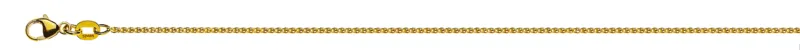 Collier Zopfkette Gelbgold 750 diamantiert ca. 1.2mm