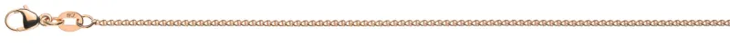 Collier Zopfkette Rotgold 750 ca. 1.2mm