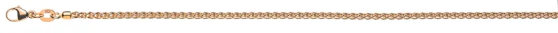 Collier Zopfkette Rotgold 750 ca. 2.15mm