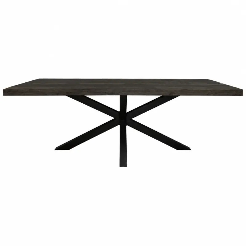 Esszimmertisch – Mangoholz Material, Metallgestell, Rechteckig Design, 180 cm - Denver | Starfurn