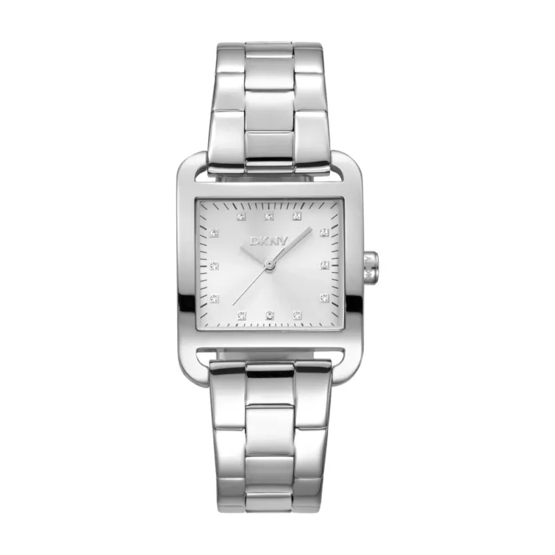 DKNY Damenuhr City Midi Hellblau