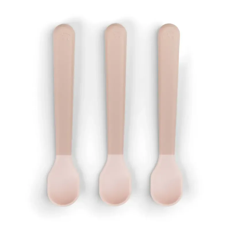 Foodie easy-grip babyske 3-pak - Pudder