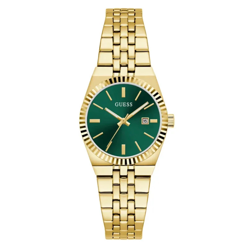 GUESS Damenuhr VERA Goldfarben Rund