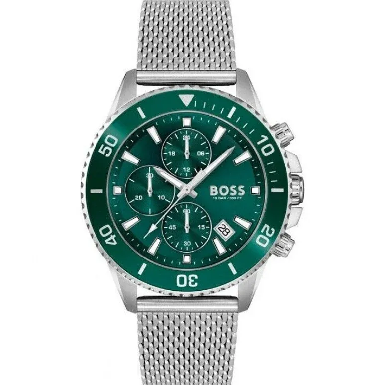 Hugo Boss Herrenuhr Chronograph Grün - HB1513905