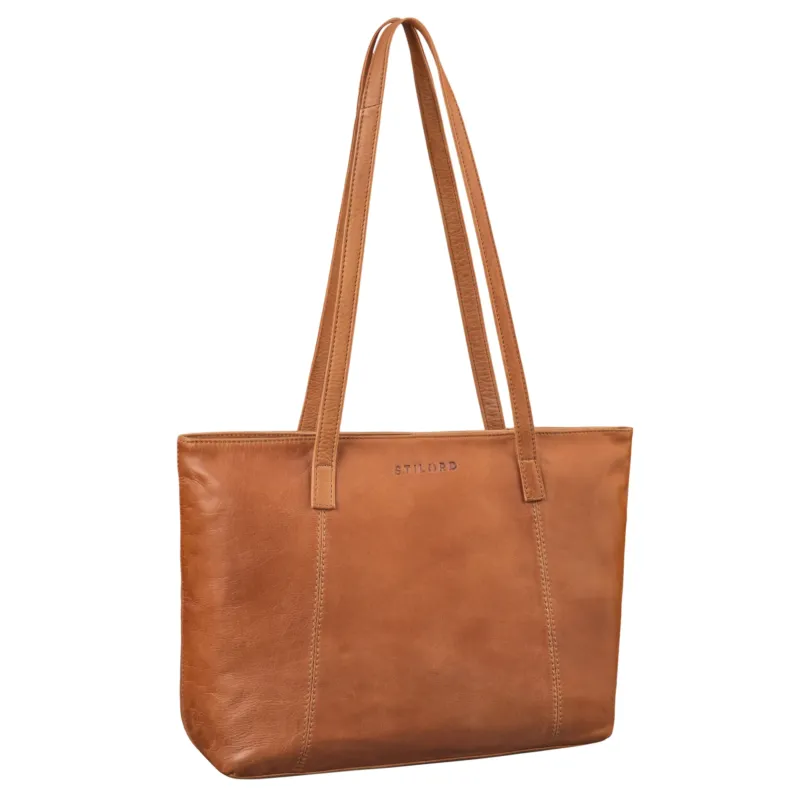 B-WARE "Tina" Shopper Tasche Damen Groß Leder