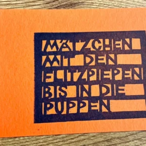 Postkarte Berliner Flitzpiepen (Flitzpost)