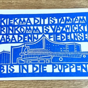 Postkarte Berliner Philharmonie Tam Tam (Flitzpost)