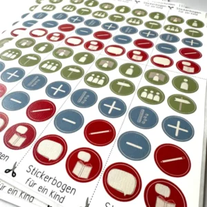 Sticker Lernentwicklungsgespräche LEGs Klasse 1/2 (8 Bögen)