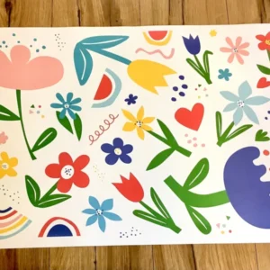 Bastelbogen 48x69 Flower Power (Bow&Humm.)