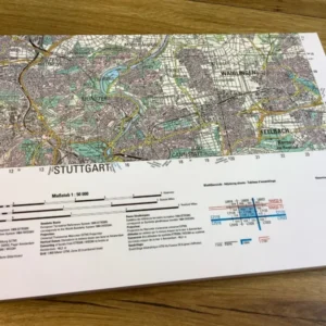 DRP Notizblock A4 100 Blatt Landkarten-Direktrecycling