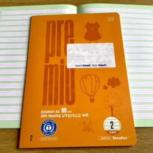 Schulheft A4 Lin.2 Klasse 2 Premio 90g