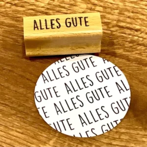 Stempel ALLES GUTE Bordschätze 40x15mm