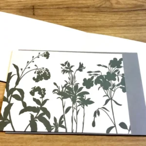 Briefkarte Wiesenkräuter grau B6 (Kettcards)