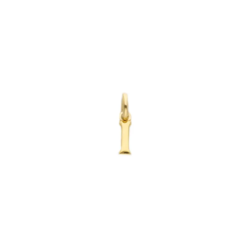 Gelbgold Buchstaben Anhänger - 18 Karat Gold - 750 - I