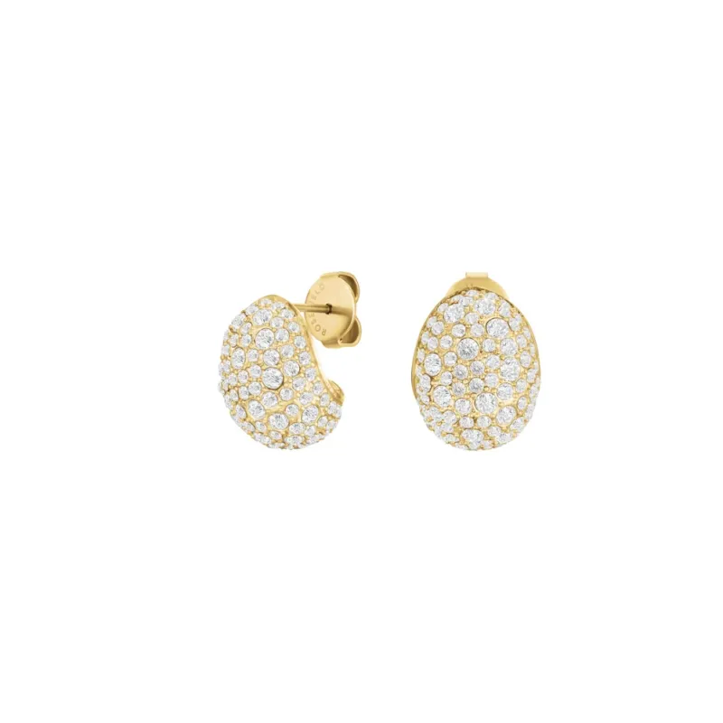 Rosefield Ohrstecker Mini Pavé Gold