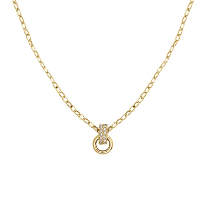 Rosefield Halskette Bow Link Studs Gold