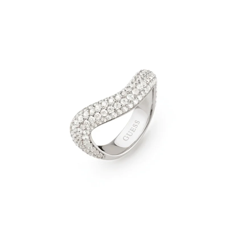 GUESS silver Damen Ring Double Wave 925 Silber