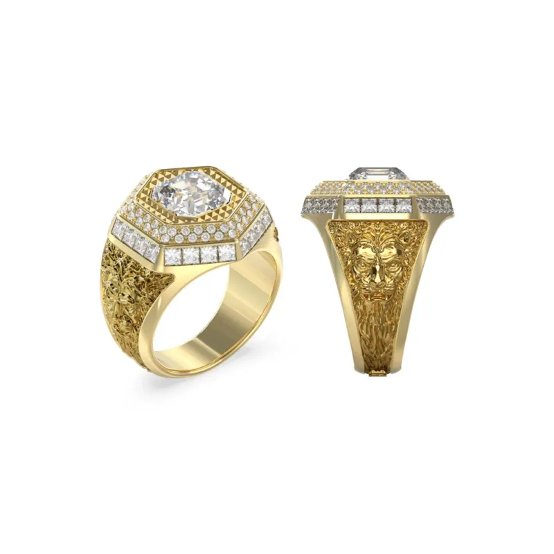 GUESS Herrenring LION KING Siegelring