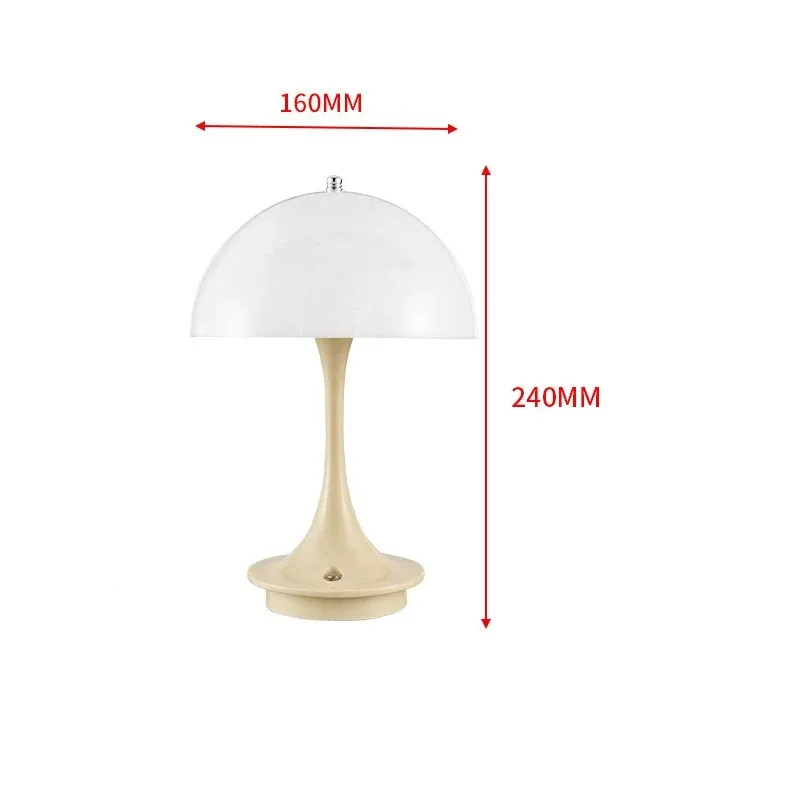 Jellyfish Rechargeable Table Lamp Cordless Atmosphere Light Beige