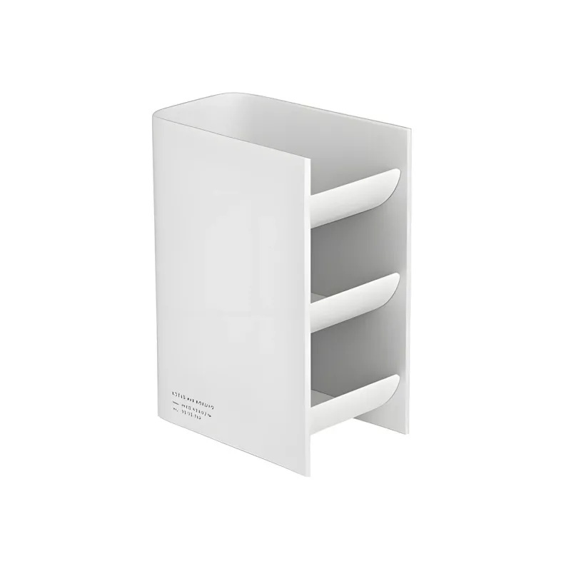KOKUYO 3-Tier Angled Pen Holder, 70 × 110 × 150 mm White