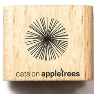 Mini-Stempel Kreis 6 (Linien) Cats on appletrees) - bei Polly Paper - Schöne Stempel in Berlin