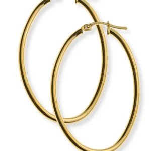 Kreolen Gelbgold 750 Runddraht 28x40x2mm 8-er-Form
