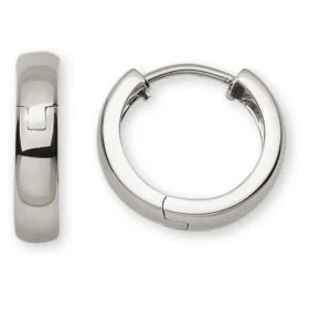 Creolen Weissgold U-Profil 750 Scharnier D 15mm B 3.5mm