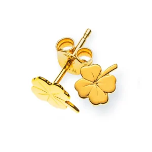 Ohrstecker Glücksklee Gelbgold 375 6mm