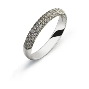 Ring Weissgold 750 mit 149 Brillanten H SI 0.69 ct.
