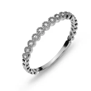Ring Weissgold 750 mit 11 Brillanten H SI 0.09 ct.