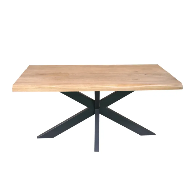 Esszimmertisch – Natürliche Oberfläche, Mangoholz Material, Baumstamm Design – Dakota | Starfurn
